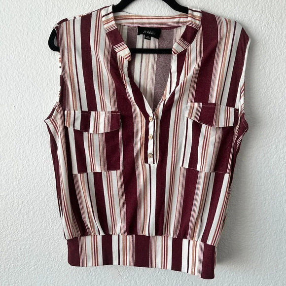 Fifty Street Striped Blouse with Pocket Size XL - Picture 1 of 10